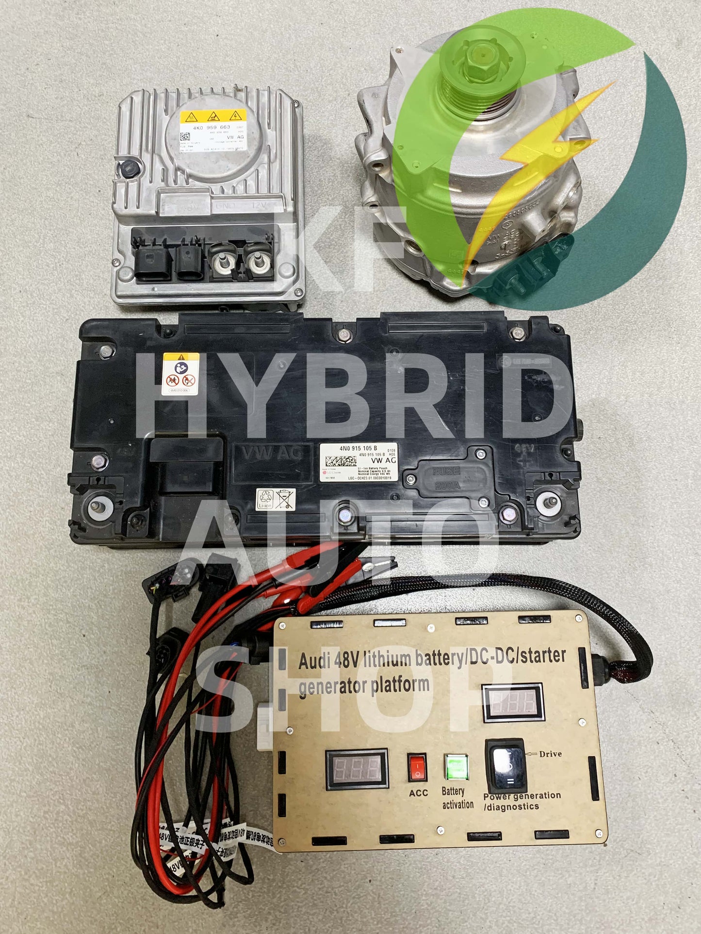 Audi Hybrid 48VLithium Battery/DC/Starter Generator All-in-one testing platform